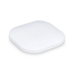 Espejo compacto con luz recargable y aumento doble ideal para viajes color blanco
