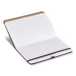 Libreta de PU con notas adhesivas y bolsillo interior hojas a puntos A5 color negro quinta vista