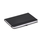 Libreta de PU con notas adhesivas y bolsillo interior hojas a puntos A5 color negro sexta vista