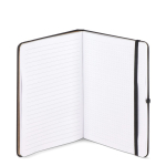 Libreta de PU con notas adhesivas y bolsillo interior hojas a puntos A5 color negro septima vista