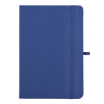 Libreta de PU con notas adhesivas y bolsillo interior hojas a puntos A5 color azul oscuro