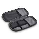 Bolsa organizadora técnica de poliéster 600D con PU color azul oscuro cuarta vista