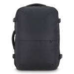 Mochila de viaje expandible y espaciosa apta para equipaje de mano color negro