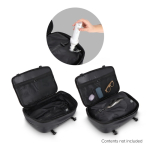 Mochila de viaje expandible y espaciosa apta para equipaje de mano color negro octava vista