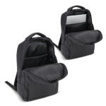 Mochila para portátil con piel sintética y correa para trolley 15.6'' color negro cuarta vista