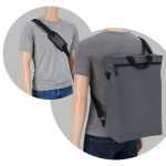 Mochila para portátil convertible en bandolera con cinta ajustable 15.6'' color gris sexta vista