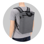 Mochila para portátil convertible en bandolera con cinta ajustable 15.6'' color gris septima vista