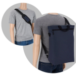 Mochila para portátil convertible en bandolera con cinta ajustable 15.6'' color azul oscuro sexta vista