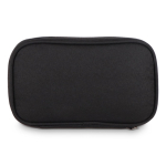 Estuche organizador compacto para accesorios tecnológicos color negro tercera vista
