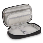 Estuche organizador compacto para accesorios tecnológicos color negro cuarta vista