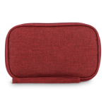 Estuche organizador compacto para accesorios tecnológicos color rojo oscuro