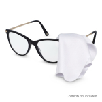 Paño de microfibra antideslizante para gafas y alfombrilla de ratón color blanco quinta vista