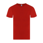 Camiseta adulto manga corta de algodón con cuello redondo 150g/m² color rojo primera vista