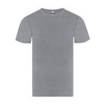 Camiseta adulto manga corta de algodón con cuello redondo 150g/m² color gris primera vista