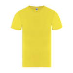 Camiseta adulto manga corta de algodón con cuello redondo 150g/m² color amarillo primera vista