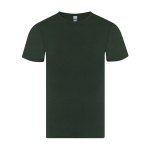 Camiseta adulto manga corta de algodón con cuello redondo 150g/m² color verde botella primera vista