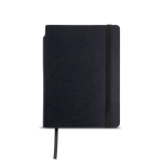 Libreta de piel sintética reciclada con tapa flexible A5 hojas lisas color negro vista 11