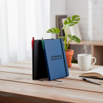 Libreta de piel sintética reciclada con tapa flexible A5 hojas lisas vista 1