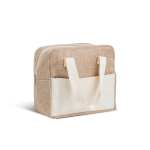 Bolsa térmica con asas cortas y aislamiento de aluminio resistente 4 kg color beige vista 1