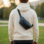 Riñonera resistente con protección salpicaduras y cinta ajustable vista de ambiente