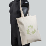 Bolsa de compras con asas largas de material ecológico 140 g/m2