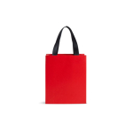 Bolsa de papel premium en acabado mate con asas de tela resistente 4kg color rojo
