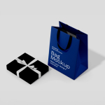 Bolsa de papel premium en acabado mate con asas de tela resistente 4kg vista 2