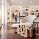 Bolsa de papel premium en acabado mate con asas de tela resistente 7kg vista 2