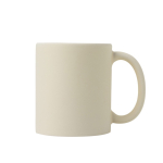 Taza de cerámica mate para sublimación con interior brillante 325ml color beige