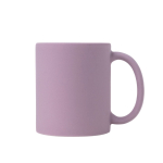 Taza de cerámica mate para sublimación con interior brillante 325ml color violeta