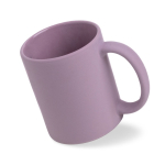 Taza de cerámica mate para sublimación con interior brillante 325ml color violeta vista 2