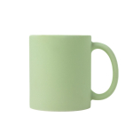 Taza de cerámica mate para sublimación con interior brillante 325ml color verde menta
