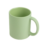 Taza de cerámica mate para sublimación con interior brillante 325ml color verde menta vista 1