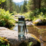 Botella reutilizable con tapa fliptop y cierre antigoteo 700ml vista de ambiente