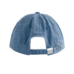 Gorra vintage sin estructura de 6 paneles en algodón 250 g/m2 color azul marino vista detalle 2