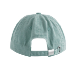Gorra vintage sin estructura de 6 paneles en algodón 250 g/m2 color verde menta vista detalle 2
