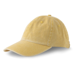 Gorra vintage sin estructura de 6 paneles en algodón 250 g/m2 color amarillo claro vista 2
