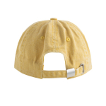Gorra vintage sin estructura de 6 paneles en algodón 250 g/m2 color amarillo claro vista detalle 2
