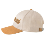 Gorra deportiva bicolor estructurada en 6 paneles de algodón 250 g/m2 vista con logo impreso