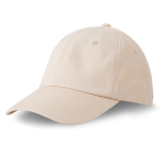 Gorra de béisbol estilo dad hat 6 paneles en algodón 250 g/m2 color beige vista 2