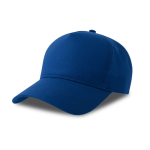 Gorra de béisbol estructurada con 5 paneles con cierre de velcro color azul real