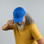 Gorra de béisbol estructurada con 5 paneles con cierre de velcro vista 4