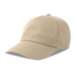 Gorra tipo dad hat ecológica de 5 paneles con visera ReTraze® color beige