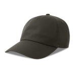 Gorra tipo dad hat ecológica de 5 paneles con visera ReTraze® color gris oscuro