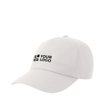 Gorra tipo dad hat ecológica de 5 paneles con visera ReTraze® vista de impresión