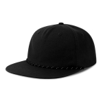 Gorra 5 paneles no estructurada con visera plana reciclada ReTraze® color negro vista 11