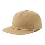 Gorra 5 paneles no estructurada con visera plana reciclada ReTraze® color caqui