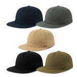 Gorra 5 paneles no estructurada con visera plana reciclada ReTraze® vista con varios colores
