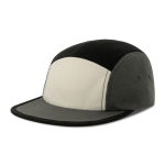 Gorra camper de 5 paneles no estructurada con visera flexible ReTraze® color gris oscuro