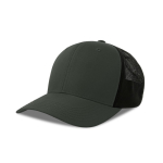 Gorra trucker ecológica de 6 paneles con protección solar UPF50 color negro/gris